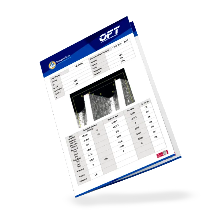 Nuevo folleto Optical Fluting Test 4.0 | Balaguer Rolls